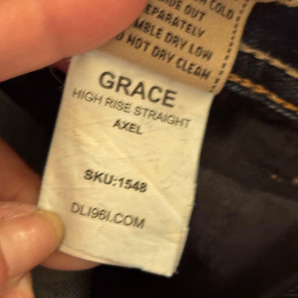 DL1961 Women's Grace Jeans EUC Sz 28 High Rise Straight 4 Way 360 Comfort - Picture 7 of 7